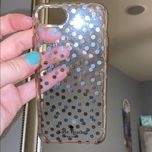 Kate Spade polka dot iPhone 7 case